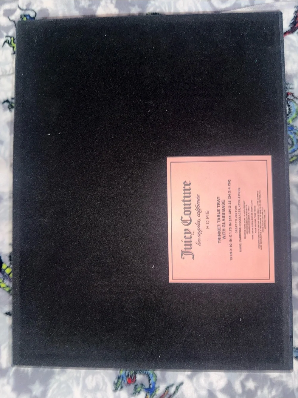 Juicy Couture Pink Crystal Trinket Tray